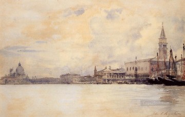  Entrada Pintura - La entrada al Gran Canal John Singer Sargent Venecia